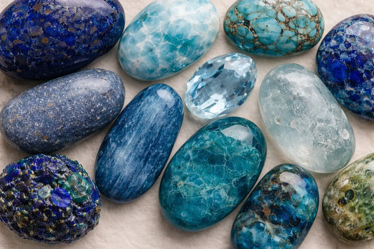 Pierres bleues naturelles Labradorite Lapis Lazuli Turquoise - Faites le test PAPD