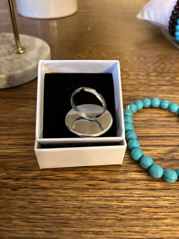 Parure 4 Pièces Turquoise Pierre Naturelle | Collier + Bracelet + Bague + BO | Argent 925 & Acier Inoxydable