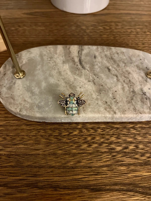 Broche Abeille Dorée | Bijou Fantaisie Fairycore Bohème | Porte-Bonheur 2,5 cm