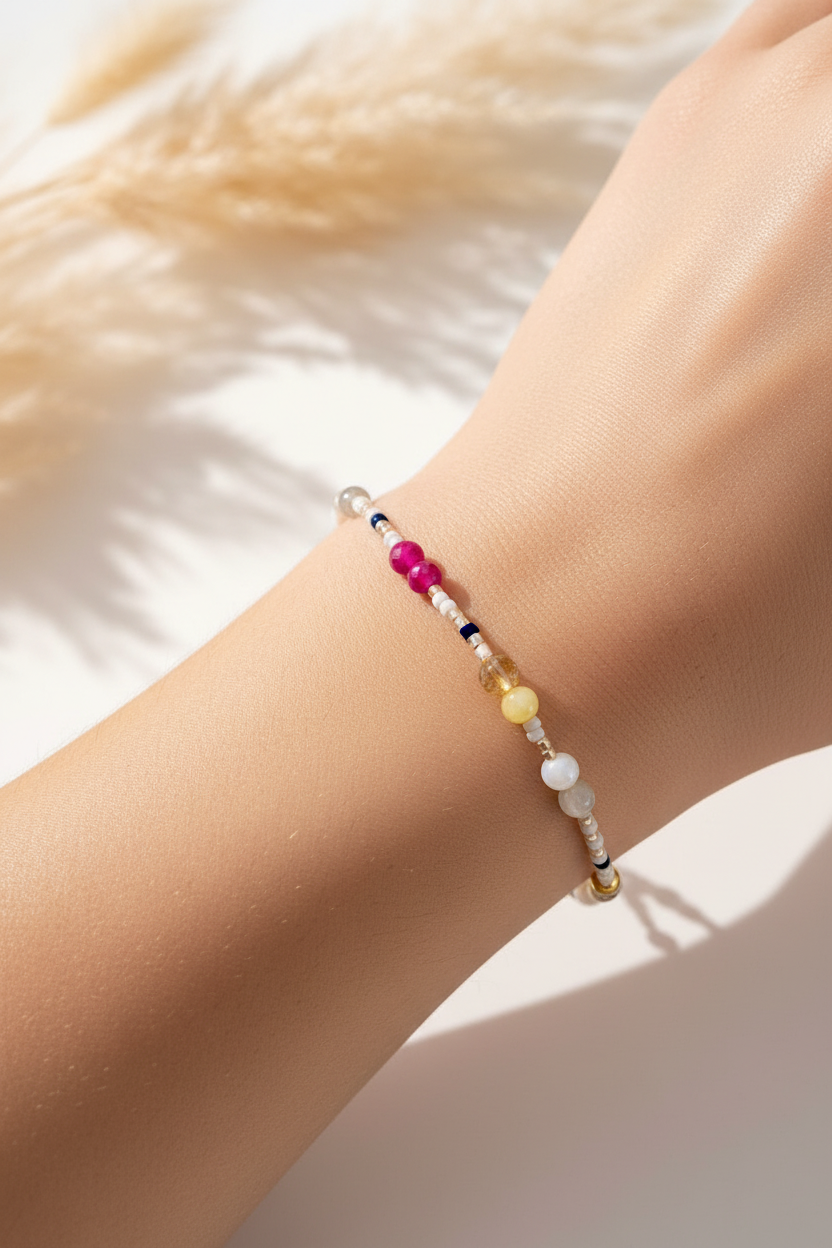 Bracelet Esprit Sauvage – Pierres Naturelles & Perles Miyuki Toho | Fait Main