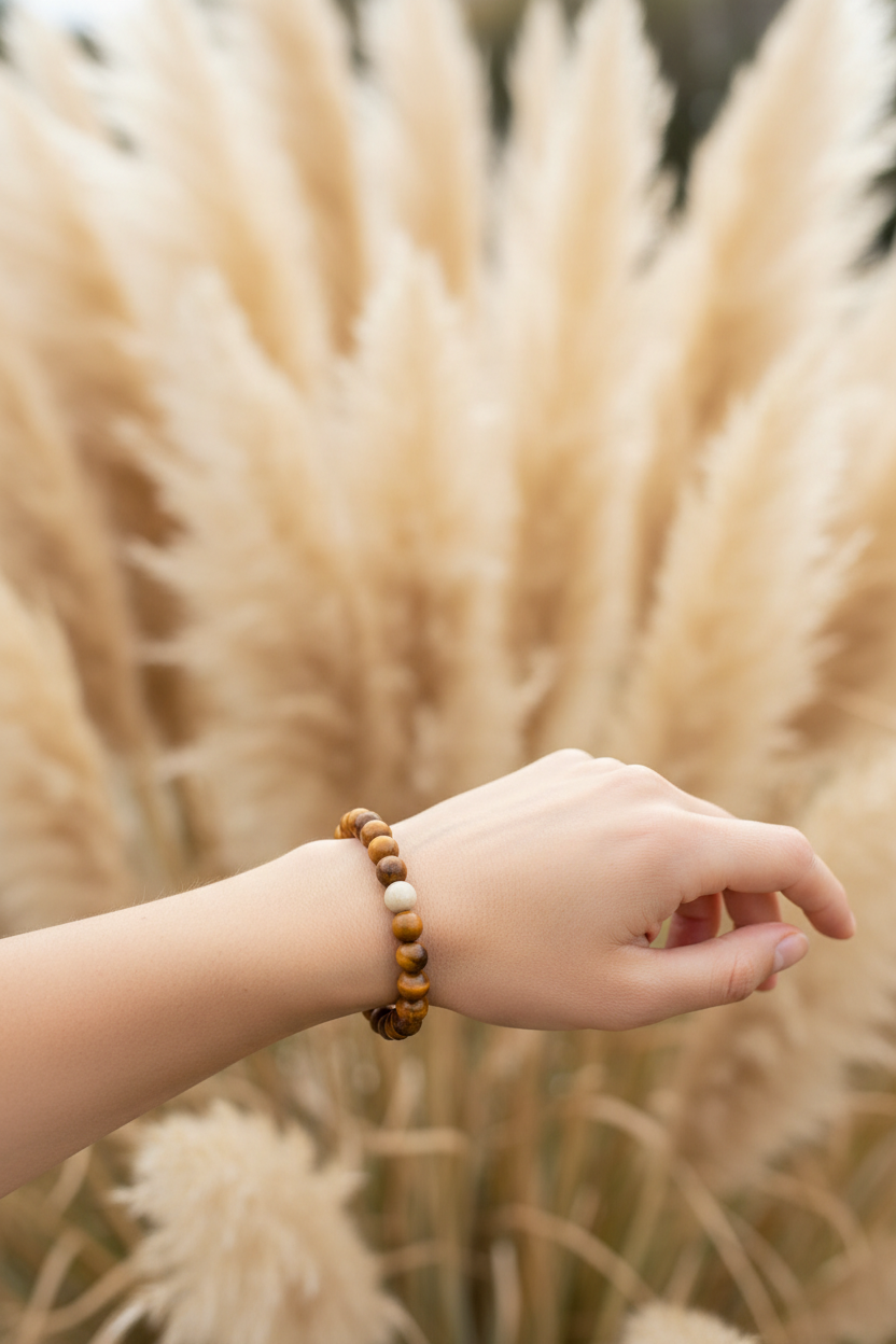 Bracelet Élastique Œil de Tigre Naturel 8 mm – Courage, Confiance & Prospérité | Lithothérapie | Fait Main France livraison gratuite