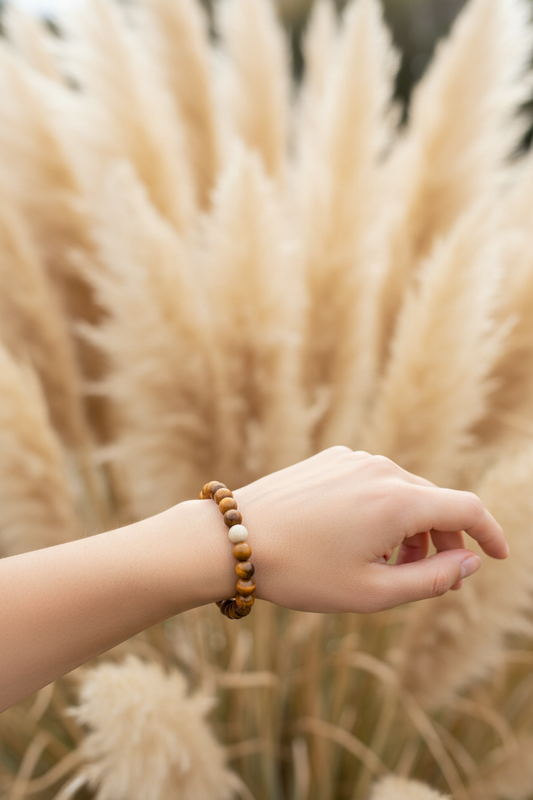 Bracelet Élastique Œil de Tigre Naturel 8 mm – Courage, Confiance & Prospérité | Lithothérapie | Fait Main France livraison gratuite