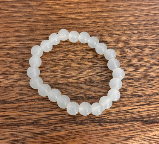 Bracelet Élastique Perles Pierre de Lune Qualité AAAA | Intuition Féminité Lithothérapie | Unisexe