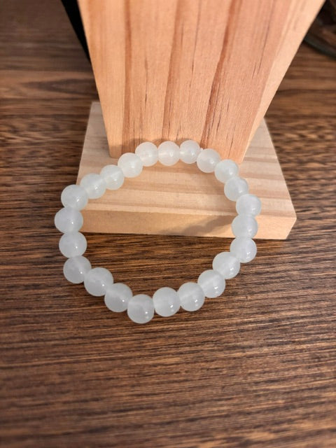 Bracelet Élastique Perles Pierre de Lune Qualité AAAA | Intuition Féminité Lithothérapie | Unisexe