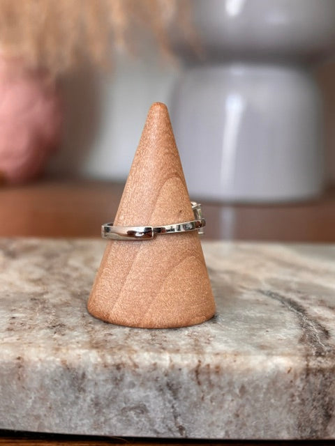 Bague Solitaire Argent 925 Rhodié – Topaze Blanc Certifié 0,99 ct – Non Traitée – Origine Brésil