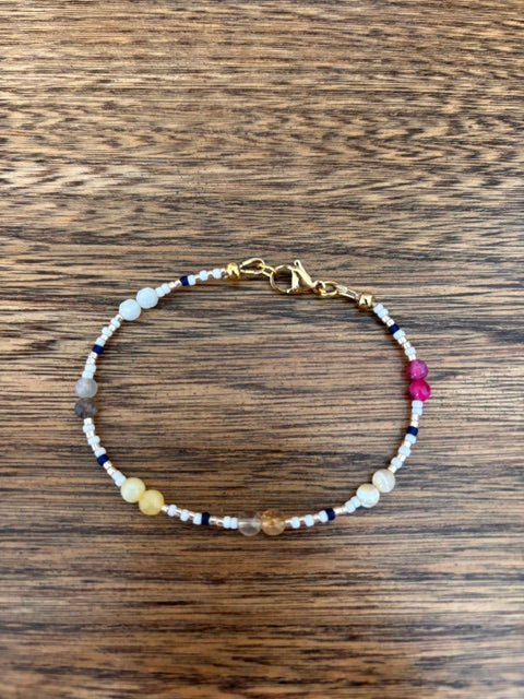 Bracelet Esprit Sauvage – Pierres Naturelles & Perles Miyuki Toho | Fait Main